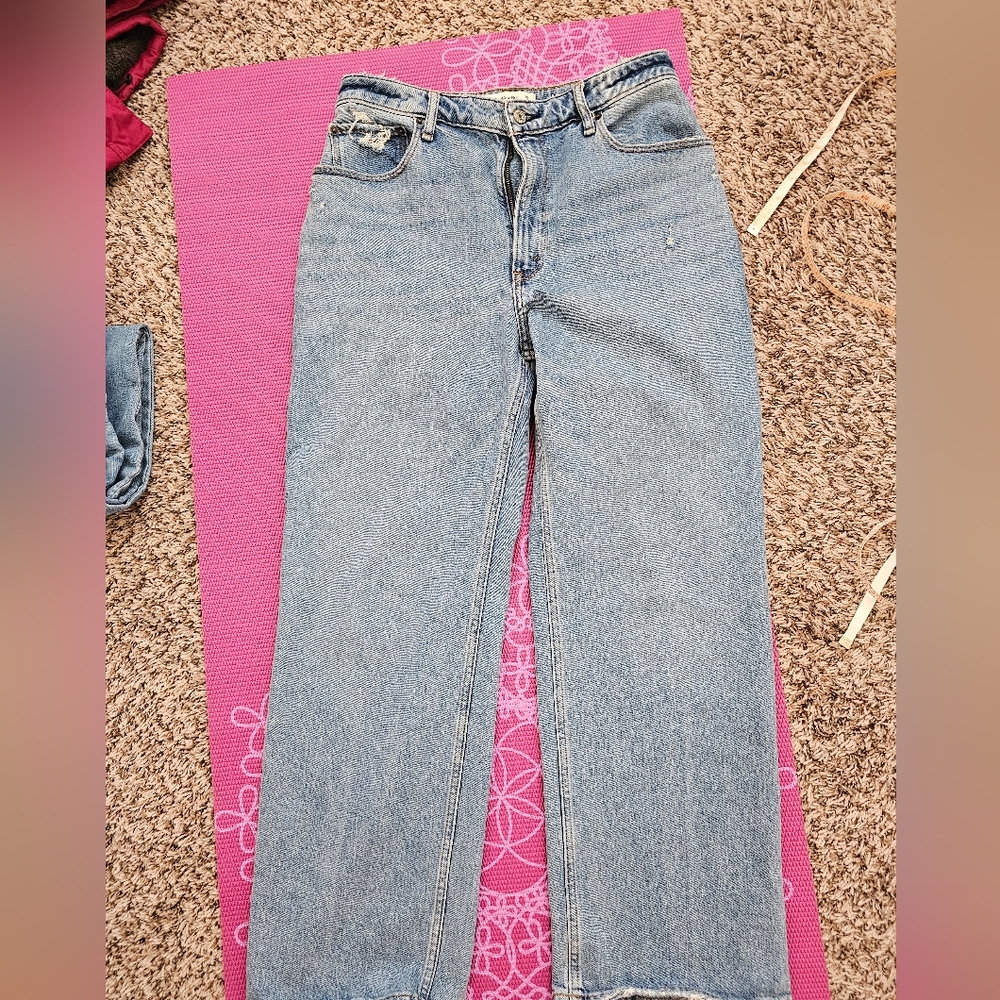 Abercrombie & Fitch 90s High Rise relaxed jean